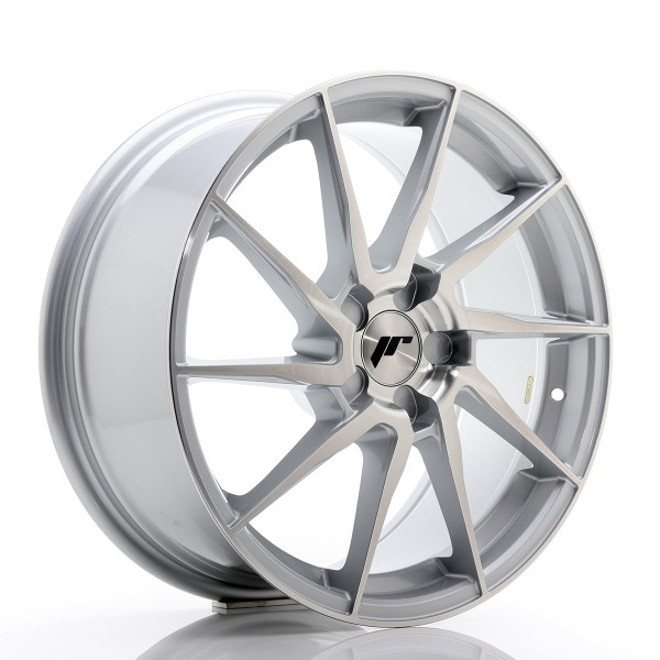 Japan Racing Felge JR36 18x8 ET20-52 5H BLANK Silver Brushed Face