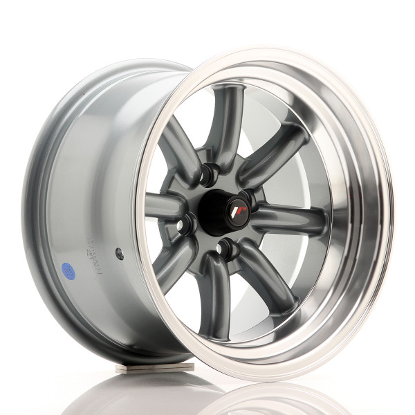 Japan Racing Felge JR19 15x9 ET-13 4x100/108 Gun Metal w/Machined Lip