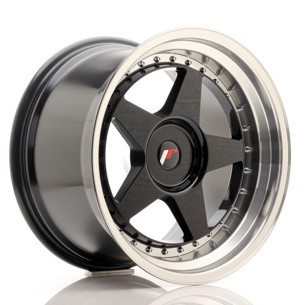 Japan Racing Felge JR6 18x10,5 ET0-25 BLANK Gloss Black w/Machined