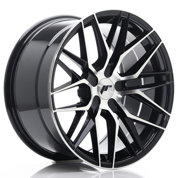 Japan Racing Felge JR28 18x9,5 ET20-40 5H BLANK Gloss Black Machined Face