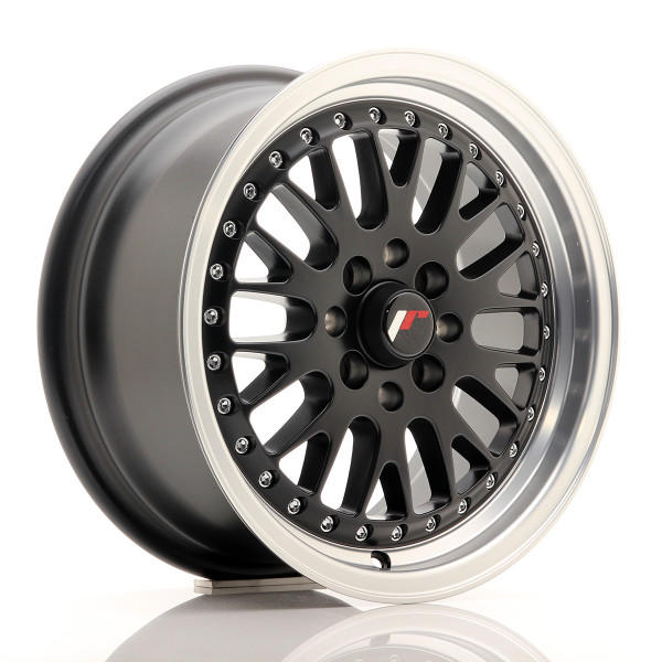 Japan Racing Felge JR10 15x7 ET30 4x100/108 Matt Black w/Machined Lip