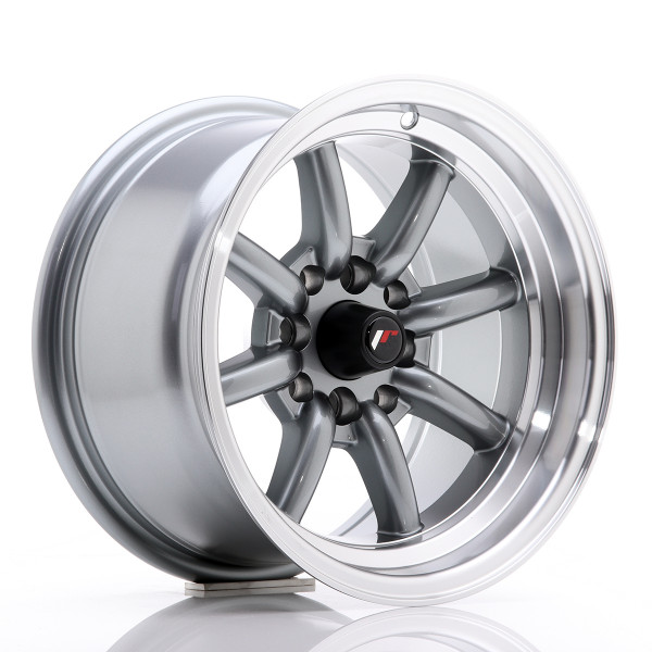 Japan Racing Felge JR19 14x8 ET-13 4x100/114 Gun Metal w/Machined Lip