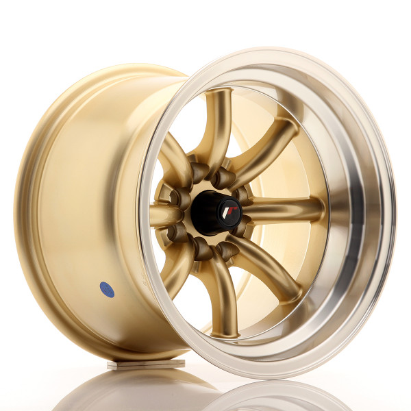 Japan Racing Felge JR19 15x10,5 ET-32 4x100/114 Gold w/Machined Lip