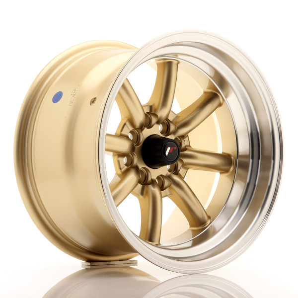 Japan Racing Felge JR19 15x9 ET-13 4x100/114 Gold w/Machined Lip