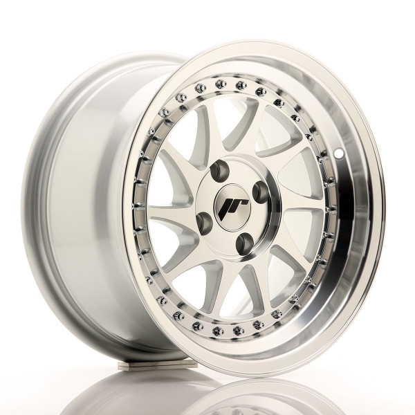 Japan Racing Felge JR26 15x8 ET15 4x100 Silver Machined Face