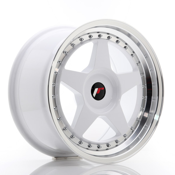 Japan Racing Felge JR6 17x9 ET20-35 BLANK White w/Machined Lip