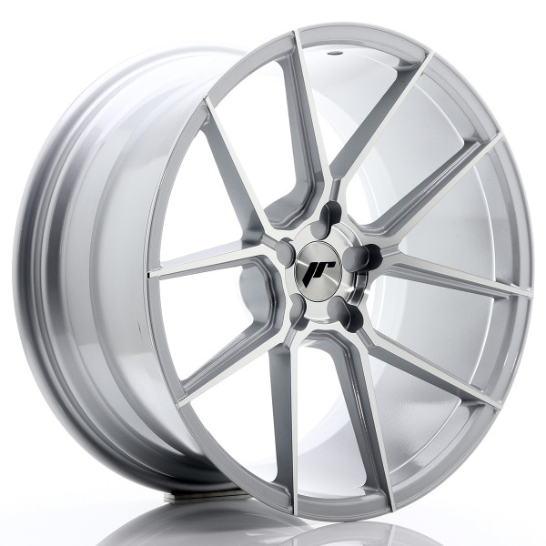 Japan Racing Felge JR30 20x10 ET20-40 5H BLANK Silver Machined Face