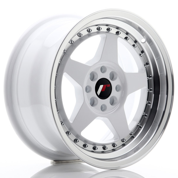 Japan Racing Felge JR6 16x8 ET25 4x100/108 White w/Machined Lip