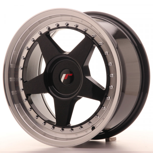 Japan Racing Felge JR6 17x8 ET35 BLANK Gloss Black w/Machined