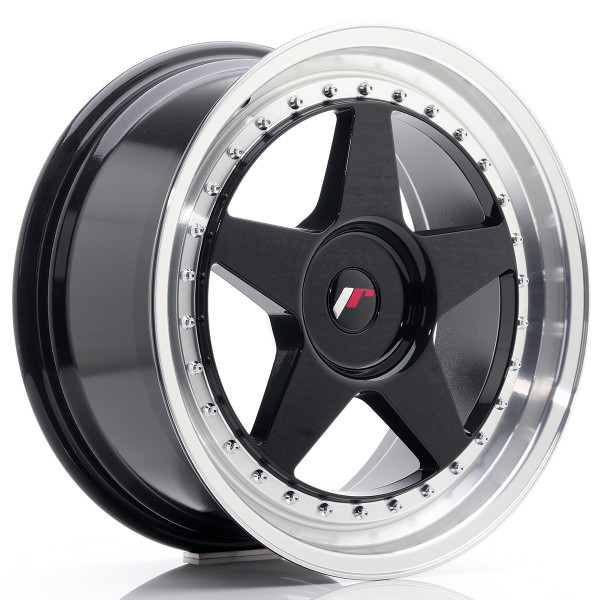 Japan Racing Felge JR6 18x8,5 ET20-40 BLANK Gloss Black w/Machined