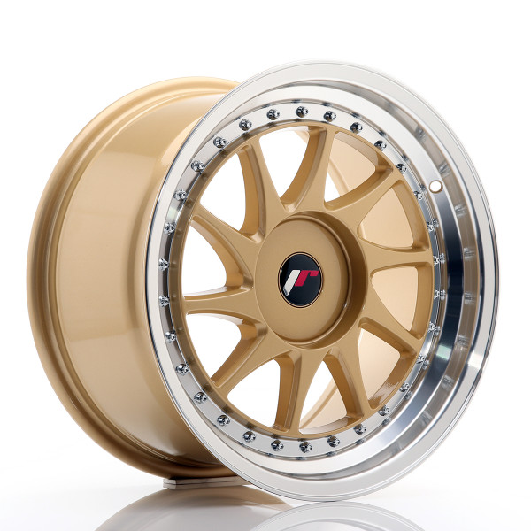 Japan Racing Felge JR26 17x9 ET20-35 BLANK Gold w/Machined Lip