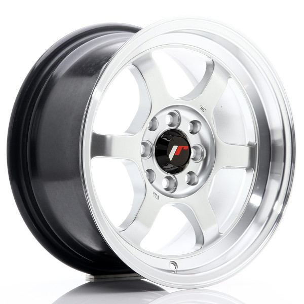 Japan Racing Felge JR12 15x7,5 ET26 4x100/108 Hyper Silver w/Machined Lip