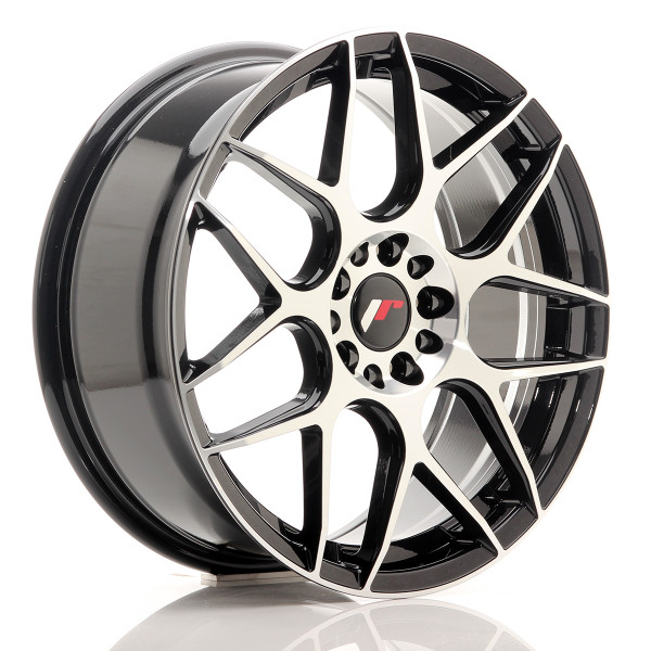 Japan Racing Felge JR18 18x7,5 ET40 5x112/114 Gloss Black Machined Face
