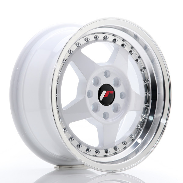 Japan Racing Felge JR6 15x7 ET25 4x100/108 White w/Machined Lip