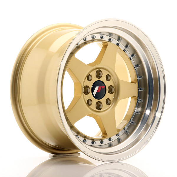 Japan Racing Felge JR6 16x9 ET20 4x100/108 Gold w/Machined Lip