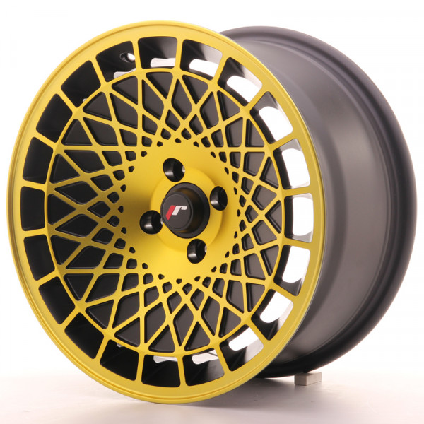 Japan Racing Felge JR14 16x8 ET20 5x100 Matt Black w/Gold Finish