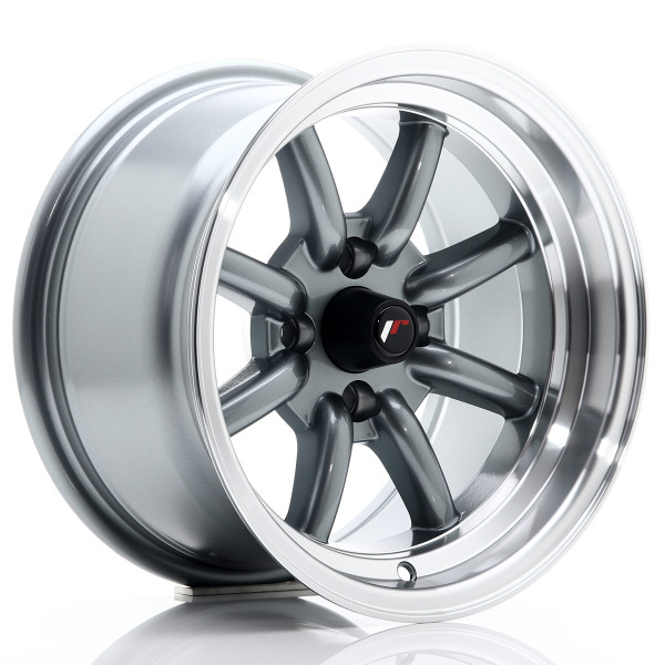 Japan Racing Felge JR19 14x8 ET-13 4x100 Gun Metal w/Machined Lip