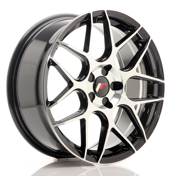Japan Racing Felge JR18 18x7,5 ET35-42 BLANK 5H Gloss Black Machined Face