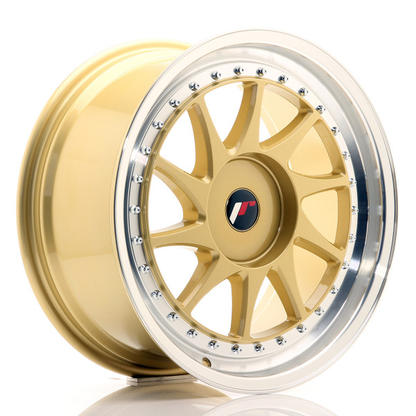 Japan Racing Felge JR26 18x8,5 ET35-40 BLANK Gold w/Machined Lip