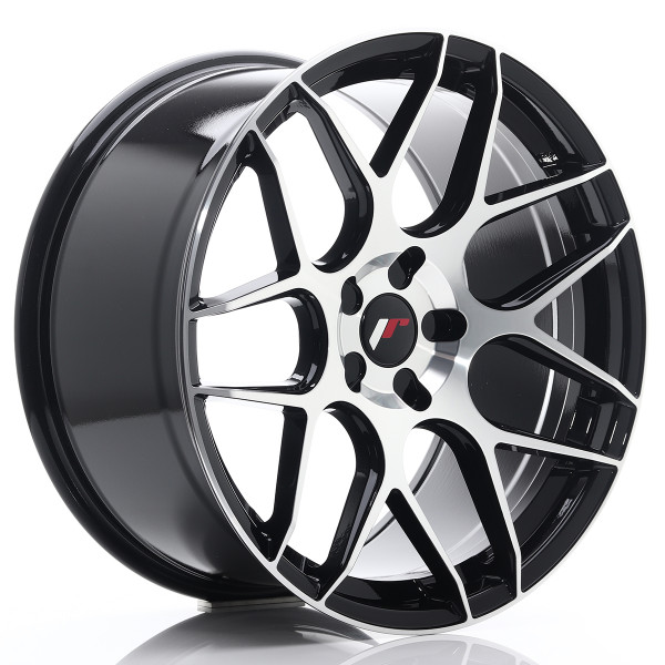 Japan Racing Felge JR18 20x10 ET20-45 5H BLANK Gloss Black Machined Face