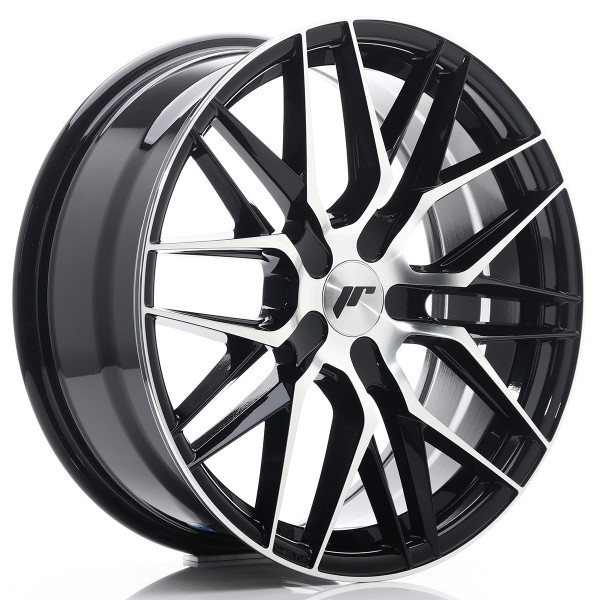 Japan Racing Felge JR28 18x7,5 ET20-40 BLANK Gloss Black Machined Face