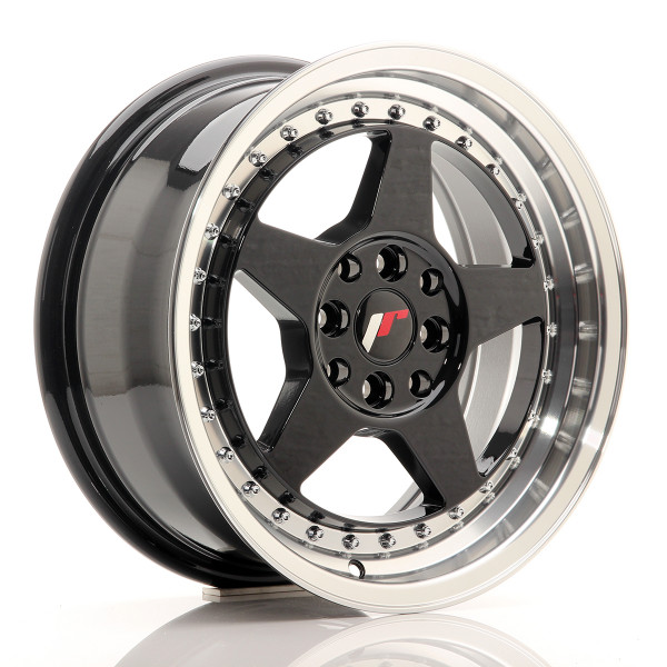 Japan Racing Felge JR6 15x7 ET35 4x100/114 Gloss Black w/Machined