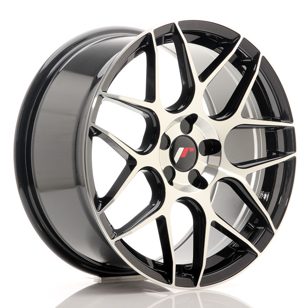 Japan Racing Felge JR18 18x8,5 ET35-45 5H BLANK Gloss Black Machined Face