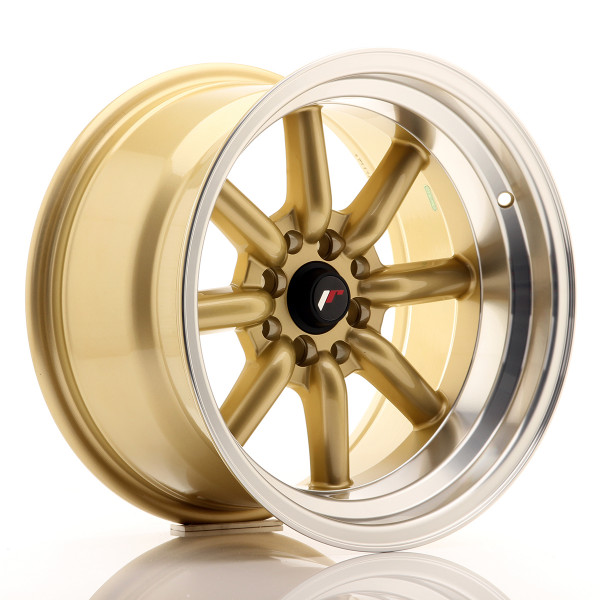 Japan Racing Felge JR19 16x9 ET-15 4x100/114 Gold w/Machined Lip