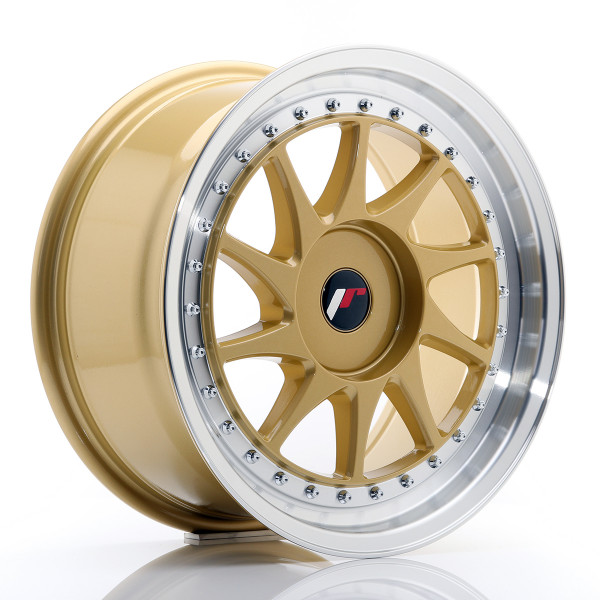 Japan Racing Felge JR26 17x8 ET35 BLANK Gold w/Machined Lip