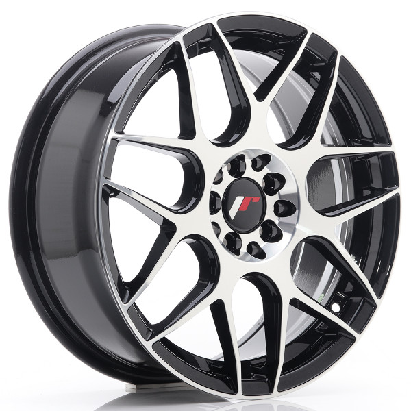 Japan Racing Felge JR18 17x7 ET40 4x100/114 Gloss Black Machined Face