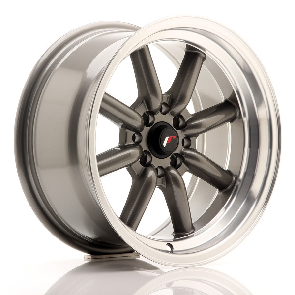 Japan Racing Felge JR19 16x8 ET-20 4x100/114 Gun Metal w/Machined Lip