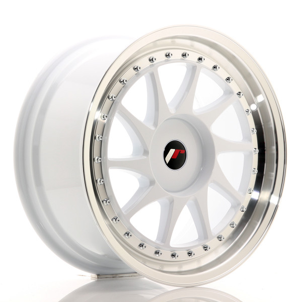 Japan Racing Felge JR26 18x8,5 ET20-40 BLANK White w/Machined Lip