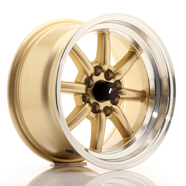 Japan Racing Felge JR19 15x8 ET0 4x100/114 Gold w/Machined Lip