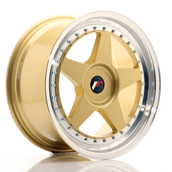 Japan Racing Felge JR6 18x10,5 ET0-25 BLANK Gold w/Machined Lip