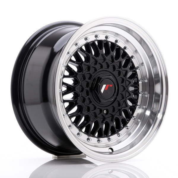 Japan Racing Felge JR9 15x8 ET20 4x100/108 Gloss Black w/Machined Lip