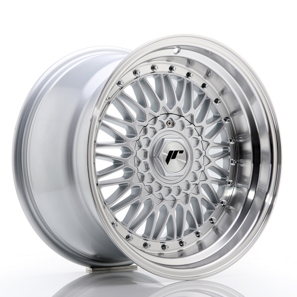 Japan Racing Felge JR9 17x10 ET20 5x112/120 Silver w/Machined Lip+Silver Rivets