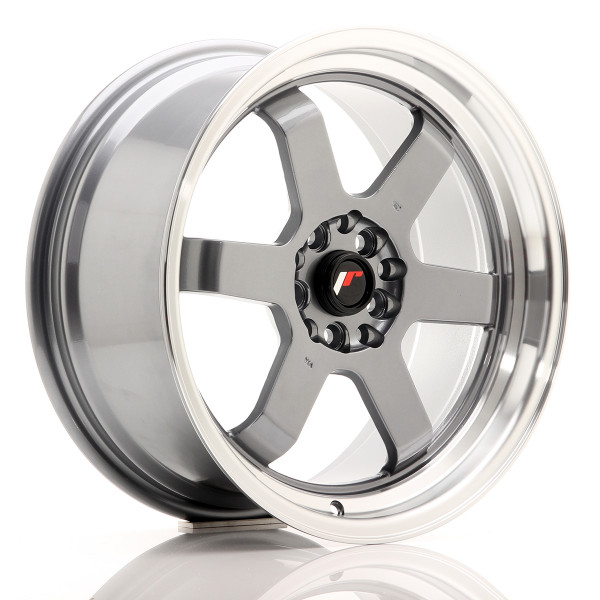 Japan Racing Felge JR12 17x8 ET33 5x100/114 Gun Metal w/Machined Lip