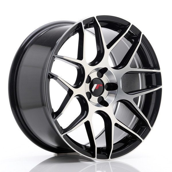 Japan Racing Felge JR18 19x8,5 ET20-42 5H BLANK Gloss Black Machined Face