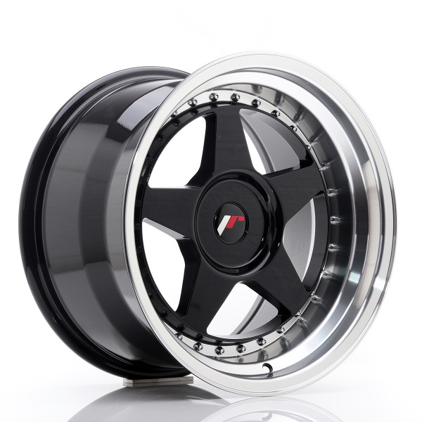 Japan Racing Felge JR6 17x10 ET20 BLANK Gloss Black w/Machined