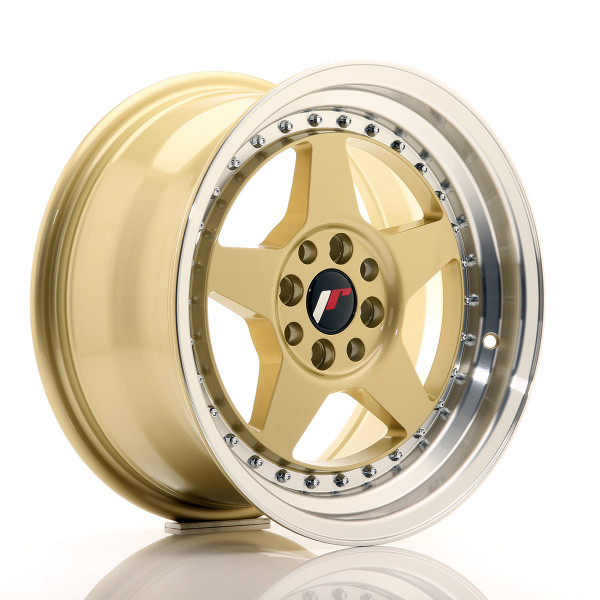 Japan Racing Felge JR6 16x8 ET30 4x100/114 Gold w/Machined Lip