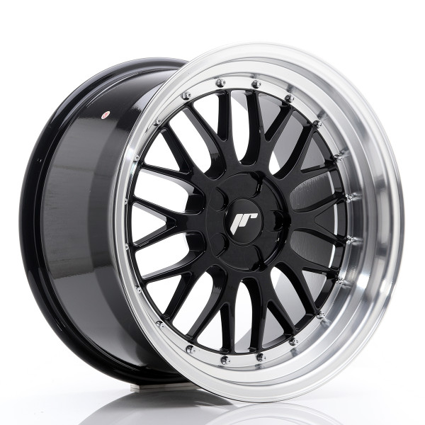 Japan Racing Felge JR23 18x9,5 ET25-48 5H BLANK Gloss Black w/Machined Lip