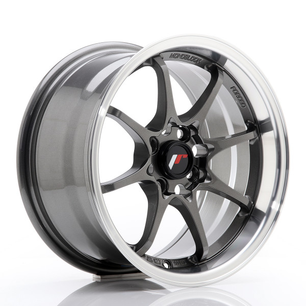 Japan Racing Felge JR5 15x8 ET28 4x100 Gun Metal w/Machined Lip