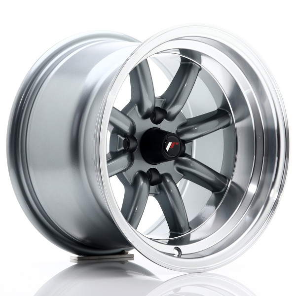 Japan Racing Felge JR19 14x9 ET-25 4x100 Gun Metal w/Machined Lip