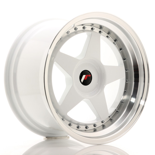 Japan Racing Felge JR6 18x10,5 ET0-25 BLANK White w/Machined Lip