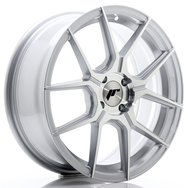 Japan Racing Felge JR30 17x7 ET40 4x100 Silver Machined Face