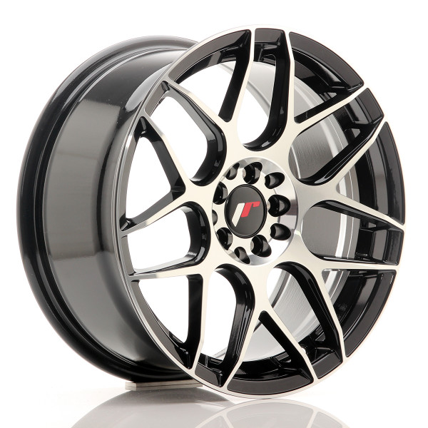 Japan Racing Felge JR18 17x8 ET35 5x100/114 Gloss Black Machined Face