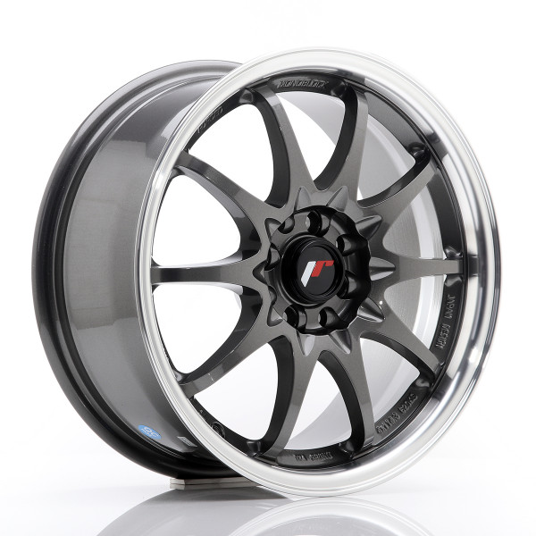 Japan Racing Felge JR5 16x7 ET30 4x100/108 Gun Metal w/Machined Lip