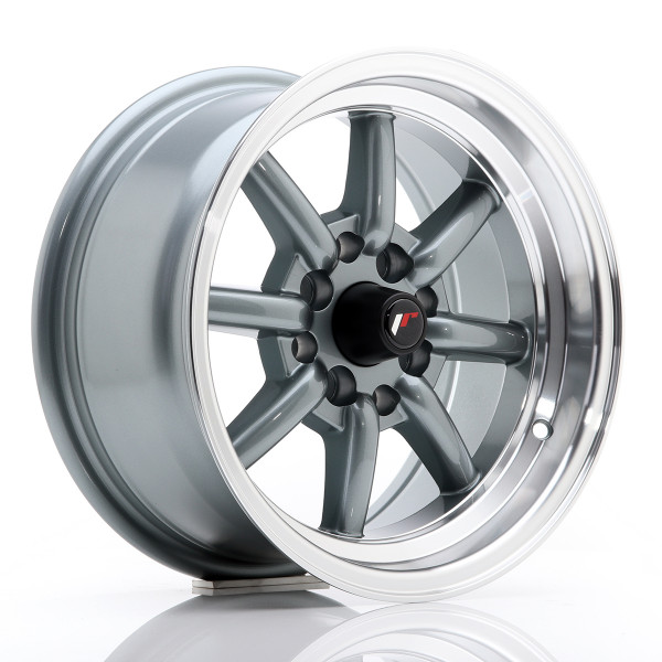 Japan Racing Felge JR19 14x7 ET0 4x100/114 Gun Metal w/Machined Lip