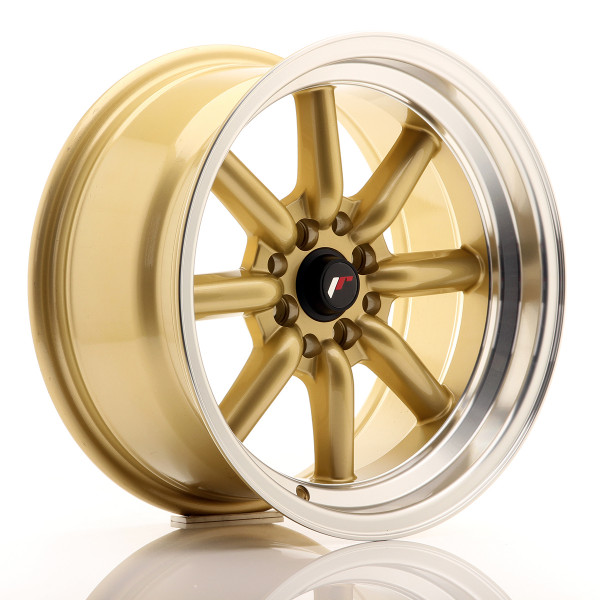 Japan Racing Felge JR19 16x8 ET0 4x100/114 Gold w/Machined Lip