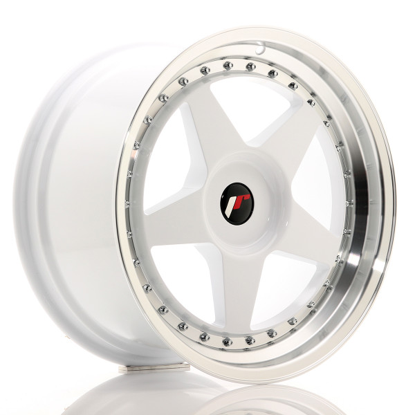 Japan Racing Felge JR6 18x9,5 ET20-40 BLANK White w/Machined Lip